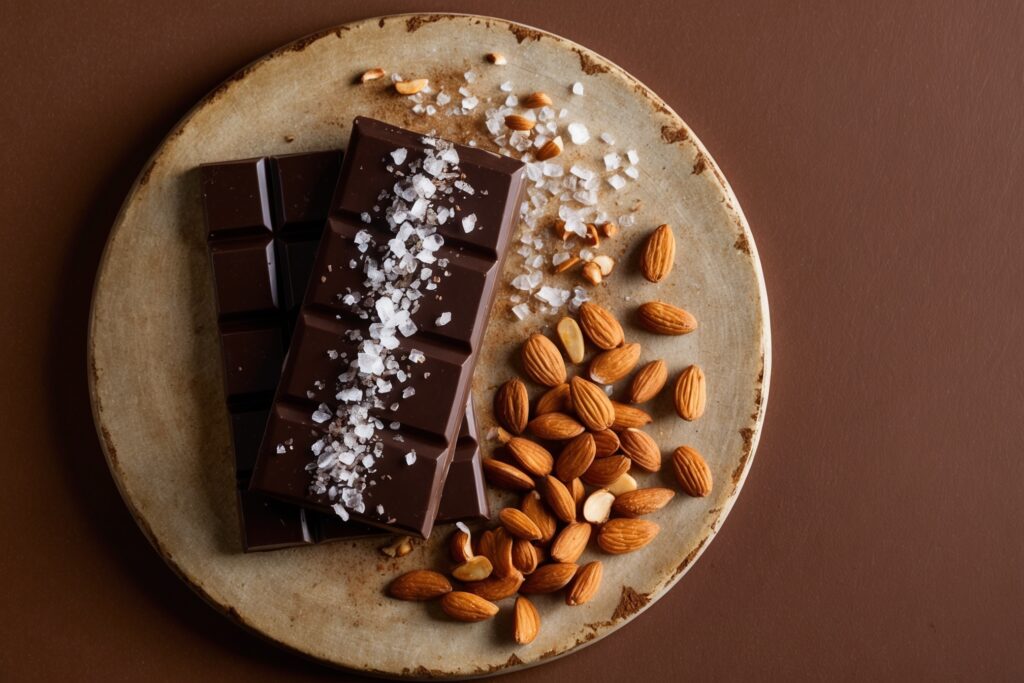 Classic Dark Chocolate with Sea Salt and Almond Recipe