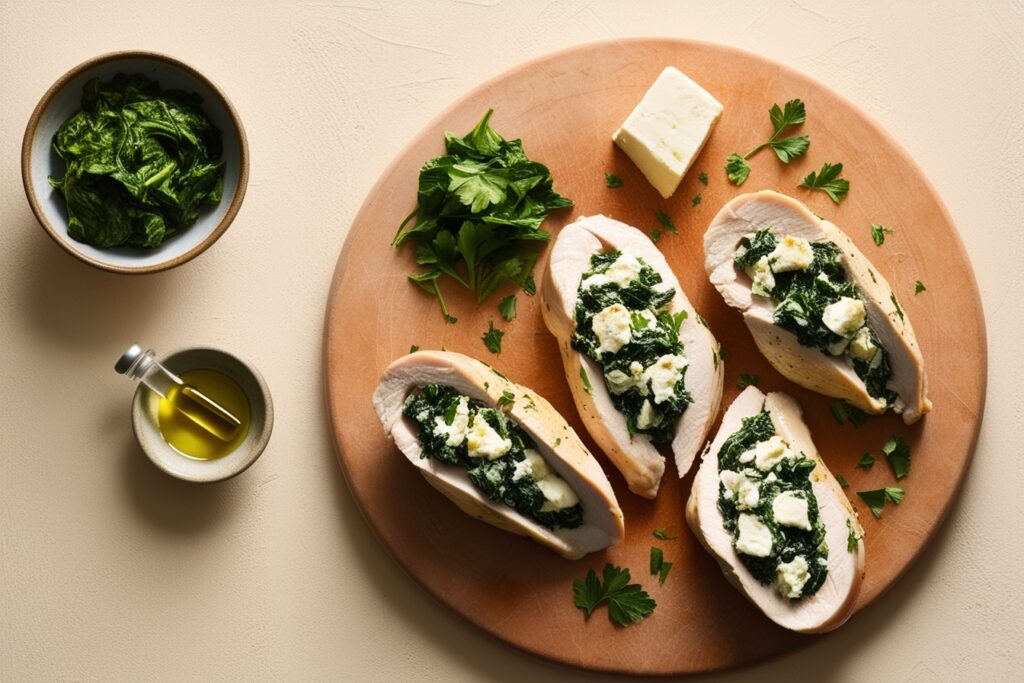 Spinach and Feta Stuffed Chicken