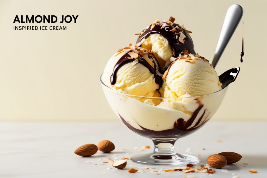 Almond Joy Inspired Ice Cream