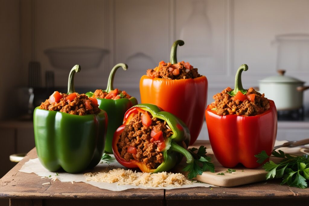 Meal Prep Ideas . Stuffed Bell Peppers