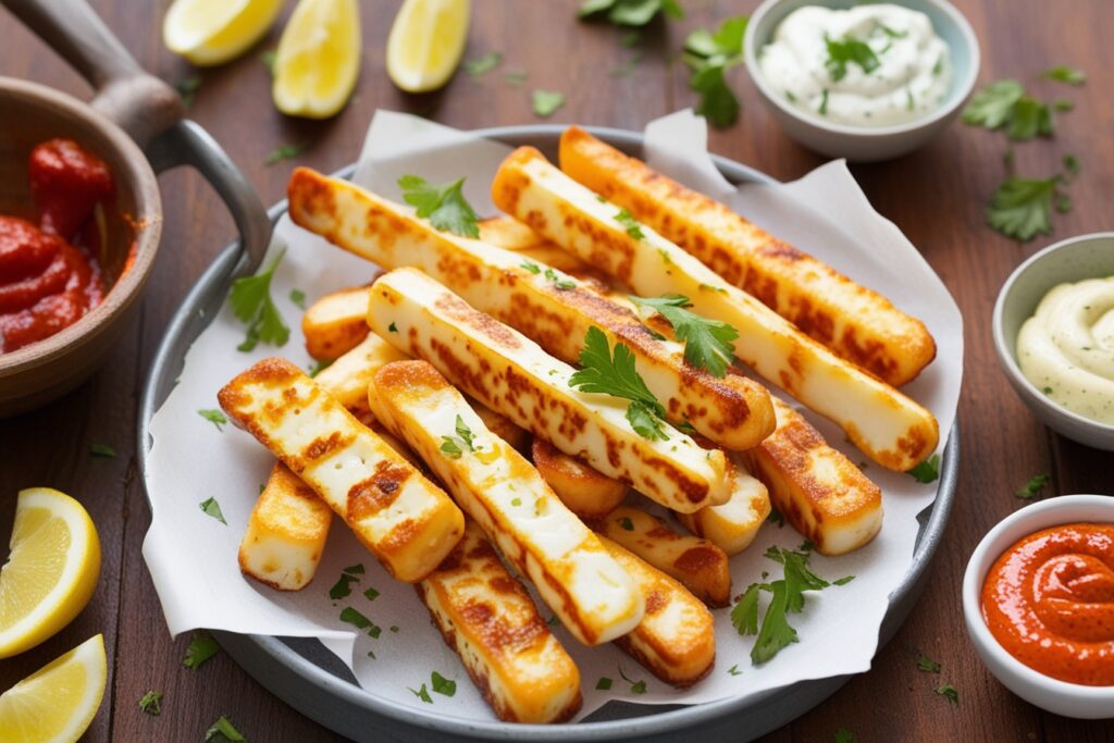 Crispy Fries with Dipping Sauce