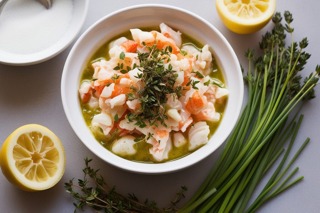 Herb-Infused Crab Brûlée