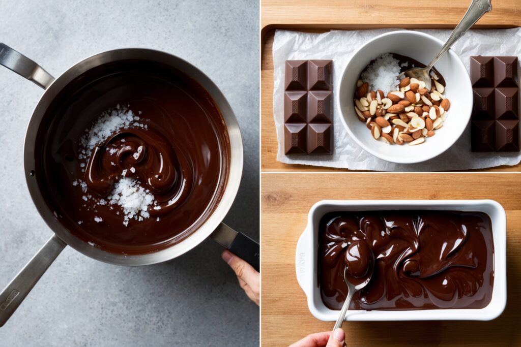 Classic Dark Chocolate with Sea Salt and Almond Recipe