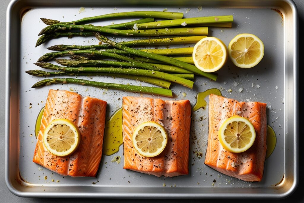 Baked Salmon with Asparagus