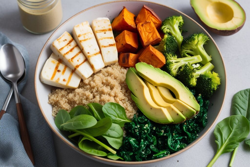  Nutritious Halloumi and Quinoa Buddha Bowl