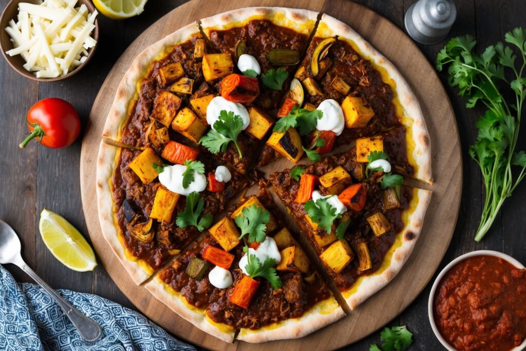 Vegetarian Birria Pizza