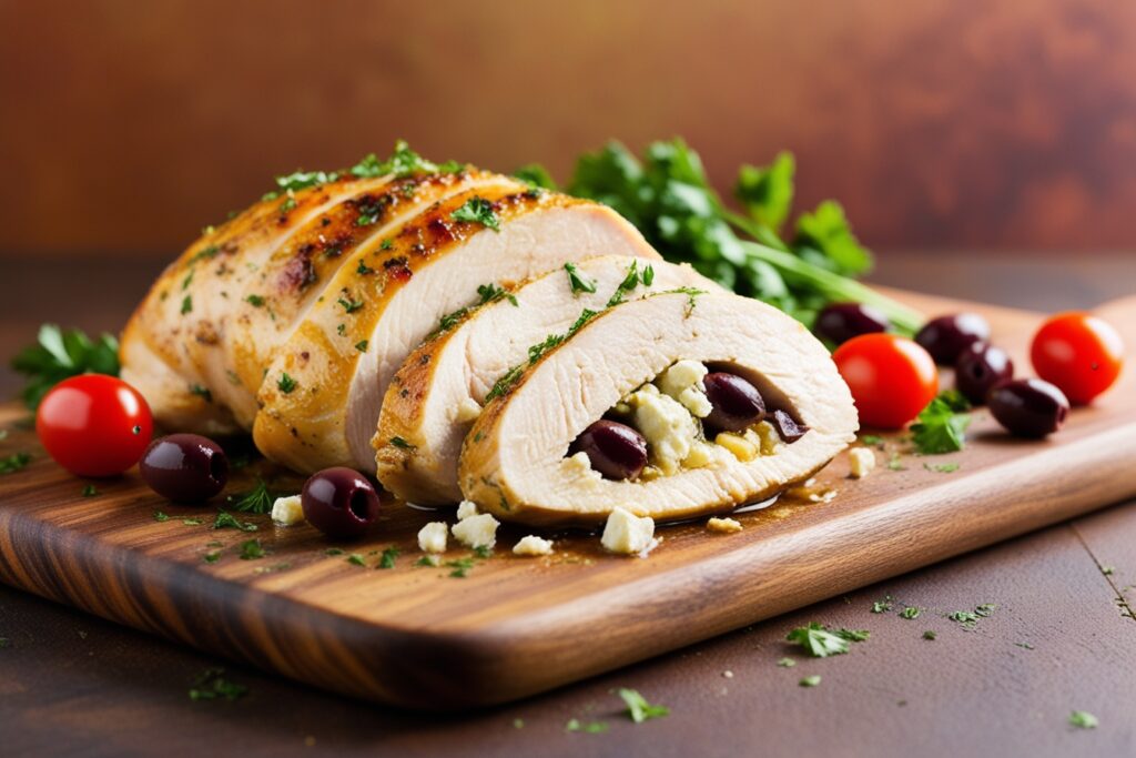 Olive and Feta Stuffed Chicken