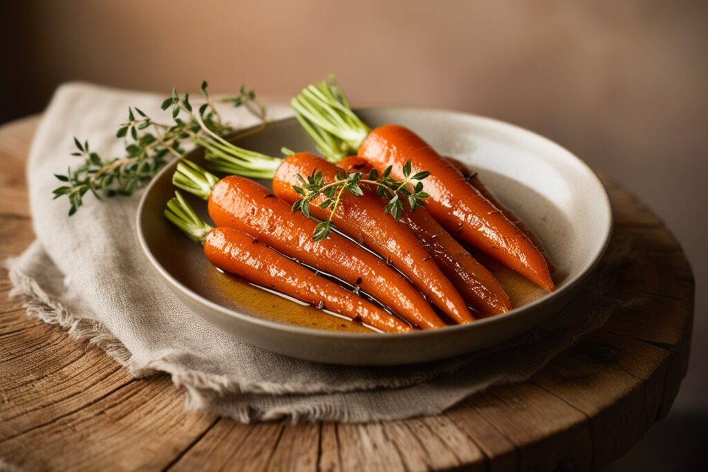 Thyme and Honey Glazed Carrots