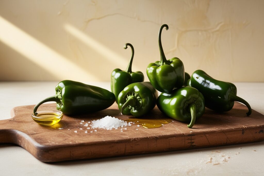 Ingredients:Simple Roasted Serrano Peppers