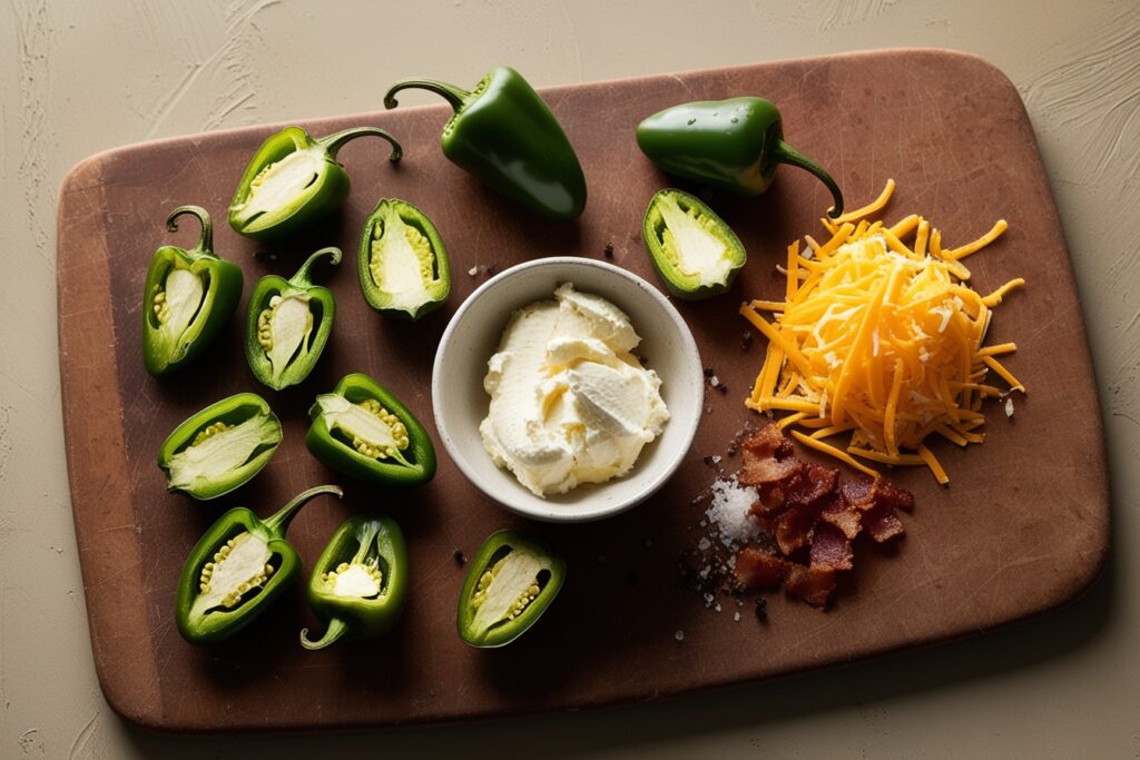 Ingredients:Stuffed spicy Serrano Peppers