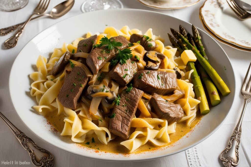 Grass-Fed Beef Stroganoff: A Creamy Delight