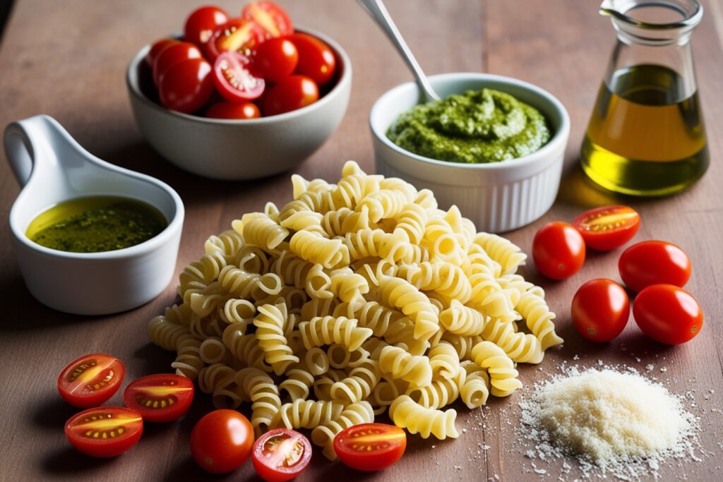 Ingredients: Pesto and Cherry Tomatoes