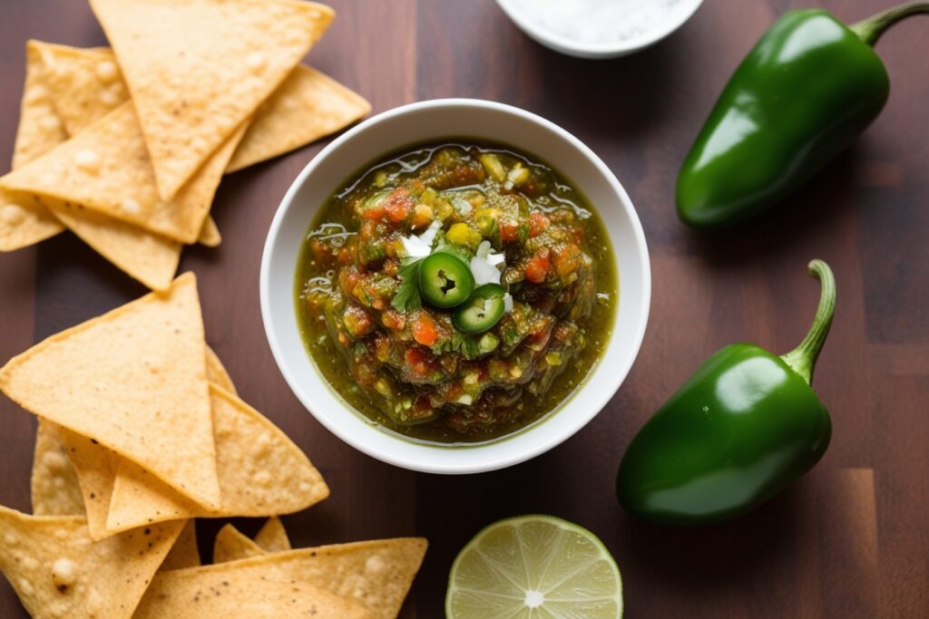 Adjust seasoning and enjoy your spicy serrano salsa