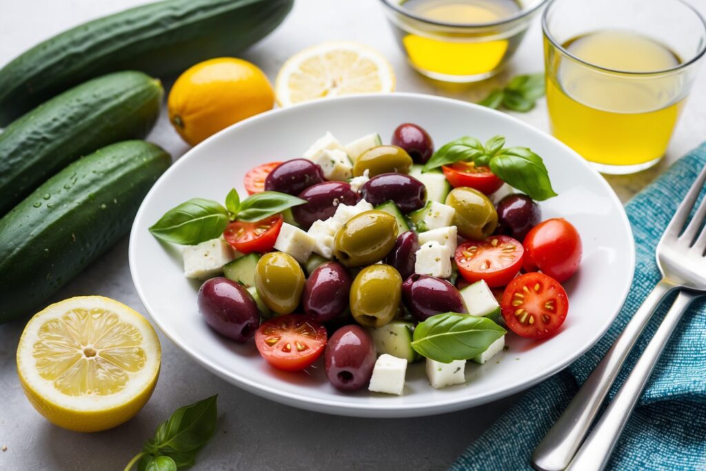 Castelvetrano Olive and Feta Salad