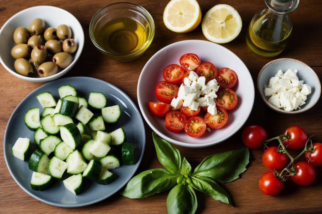 Castelvetrano Olive and Feta Salad