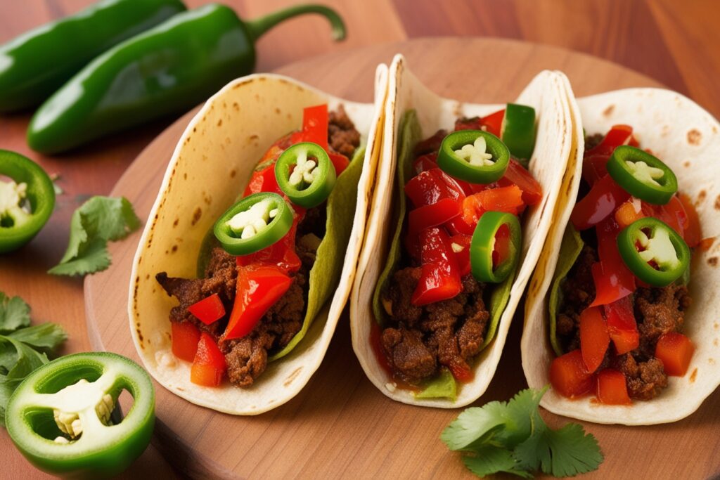 spicy Serrano Pepper in Tacos and Burritos