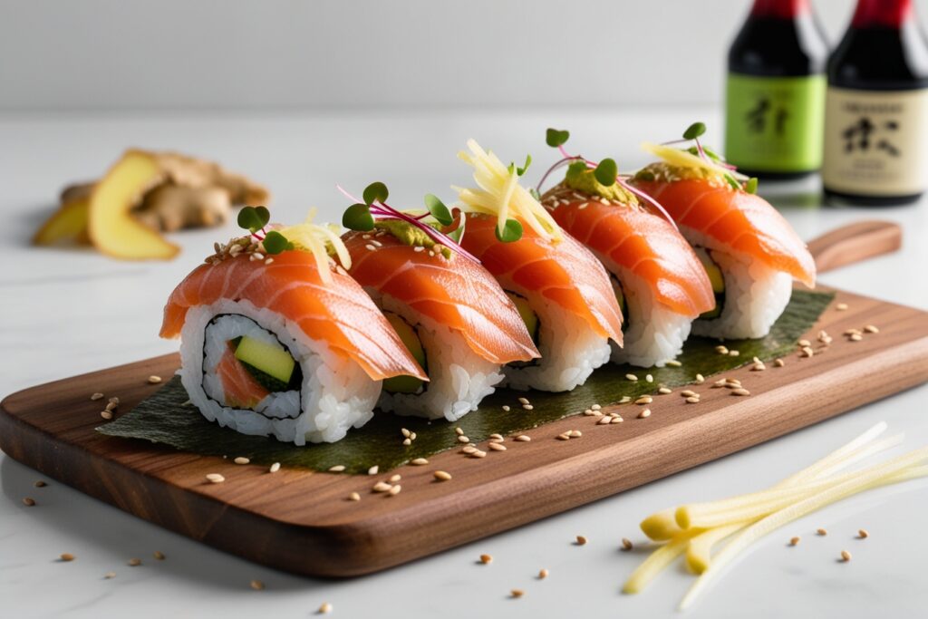 Sushi Order Topped with Salmon NYT : A Step-by-Step Guide to Creating the Perfect Sushi at Home