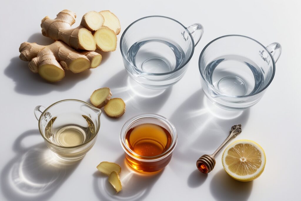 Ingredients for Ginger Tea