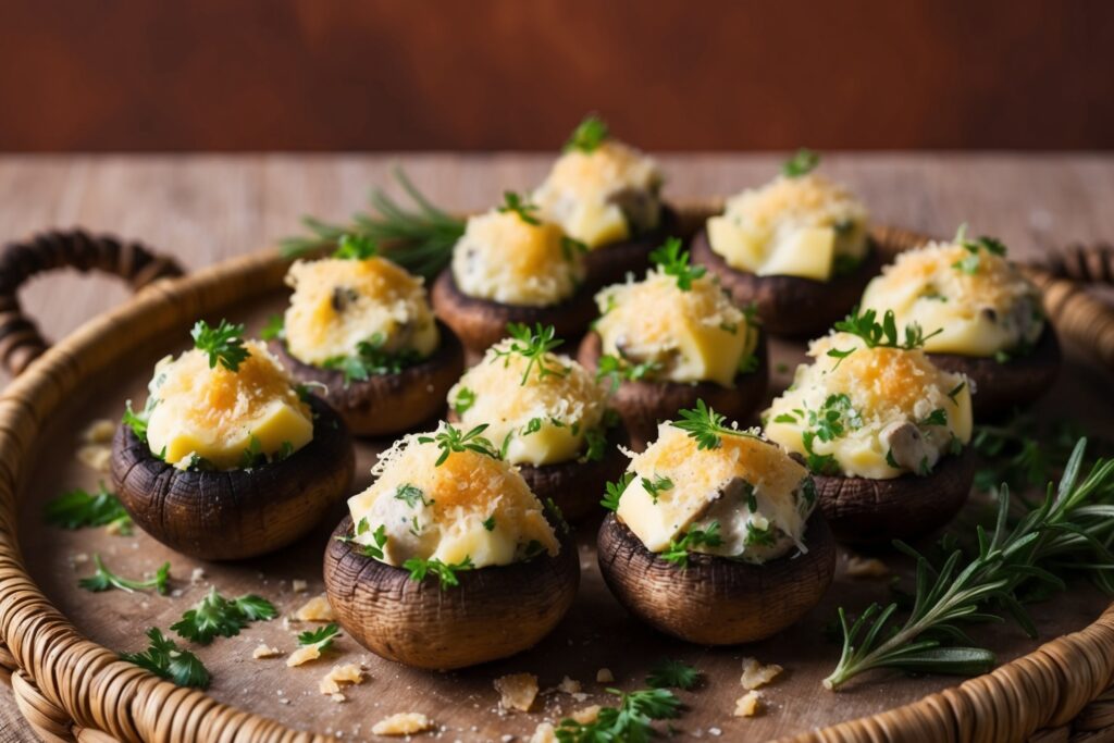 Parmesan-Stuffed Mushrooms